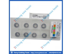 Place of Origin: Japan 
Brand Name: Hitachi 
Model Number: All model 
Material: Hard Alloy 
Usage: Thread Turning Tool 
Hardness: 60-350 
Coating: PVD/CVD 
Model: RDMT10T3MOTN CY250 
Grade: CY250 
Price: More competitive 
Delivery: Within 3-5 da