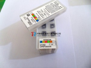 Place of Origin: Japan 
Brand Name: Hitachi 
Model Number: All model 
Material: Hard Alloy 
Usage: Thread Turning Tool 
Hardness: 60-350 
Coating: PVD/CVD 
Model: CPMT090308 CY250 
Grade: CY250 
Price: More competitive 
Delivery: Within 3-5 days
