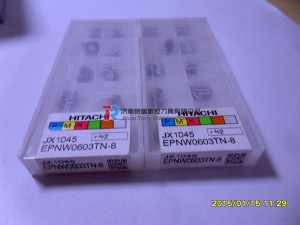 Place of Origin: Japan 
Brand Name: Hitachi 
Model Number: All model 
Material: Hard Alloy 
Usage: Thread Turning Tool 
Hardness: 60-350 
Coating: PVD/CVD 
Model: EPNW0603TN-8 JX1045 
Grade: JX1045 
Price: More competitive 
Delivery: Within 3-5 