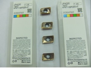 Place of Origin: Japan 
Brand Name: Hitachi 
Material: Hard Alloy 
Usage: Thread Turning Tool 
Hardness: 60-350 
Coating: PVD/CVD 
Model: APMT1135PDER-HT JP4020
Grade: JP4020
Price: More competitive 
Delivery: Within 3-5 days