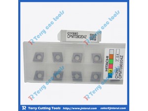 Place of Origin: Japan 
Brand Name: Hitachi 
Material: Hard Alloy 
Usage: Thread Turning Tool 
Hardness: 60-350 
Coating: PVD/CVD 
Model: CPMT090204Z CY250 
Grade: CY250 
Price: More competitive 
Delivery: Within 3-5 days