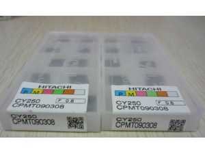 Place of Origin: Japan 
Brand Name: Hitachi 
Model Number: All model 
Material: Hard Alloy 
Usage: Thread Turning Tool 
Hardness: 60-350 
Coating: PVD/CVD 
Model: CPMT090308 CY250 
Grade: CY250
Price: More competitive 
Delivery: Within 3 day