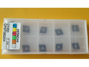 Hitachi high hardness carbide insert CPMT080204 CY250 at reasonable price, tungsten cnc insert, cemented insert