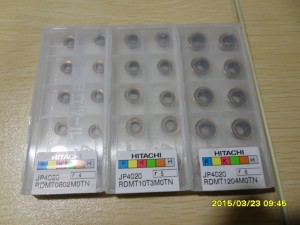 Hitachi high hardness carbide insert RDMT10T3MOTN JP4020 with attractive price, fast delivery